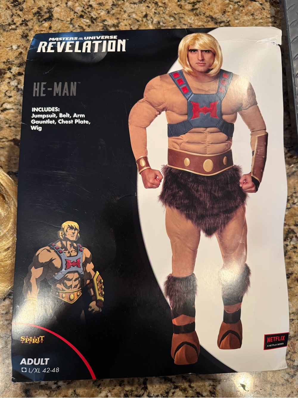 Spirit Halloween Masters of the Universe Revelation He-Man Costume Adult L/XL